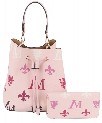 2in1 Fashion Hobo Crossbody Bag LMP009-Z-1W PINK